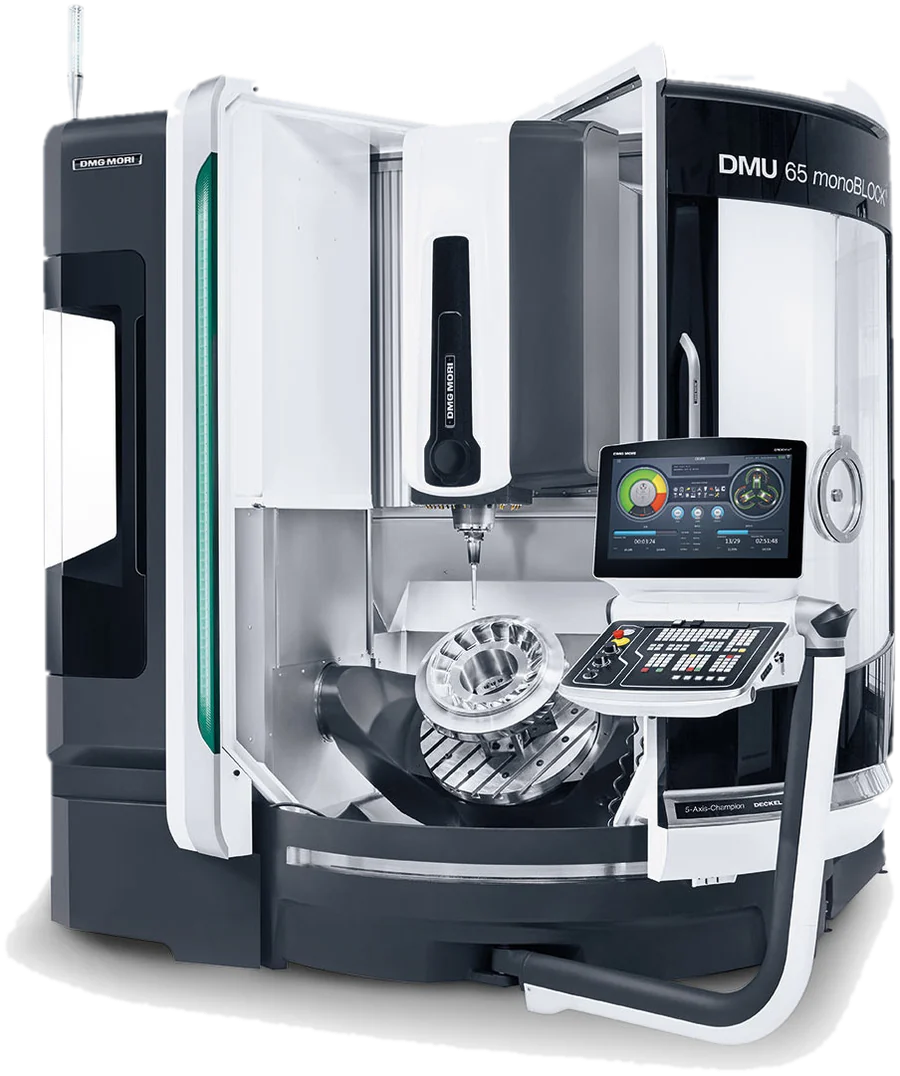 A DMG MORI five-axis milling machine