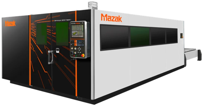 A Mazak fibre laser cutting machine